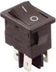 GBC Comutator 6A-250V ON-OFF cu retinere 19.2x13 mm negru GBC 24.2335. 04 (24.2335.04)