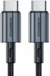 Choetech Cablu USB type C - USB type C PD 60W 3A 2m negru textil Choetech XCC-1015-BK (XCC-1015-BK) - pretexpert