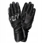 SECA Mercury IV Lady Black Motoros kesztyű, kecskebőr, szénszálas védelem