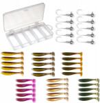  Spinning csali szett, 30db csali, 10db jigfej, csuka, sügér, dobozban (ZES-016P)