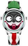 LIGE Ceas Barbati Lige 89160 Argintiu-Verde , Design Fashion, Joker, Functii Multiple, Rezistent la socuri, Rezistent la Apa 3ATM Ceas