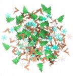 DpCraft Karácsonyi flitter mix, rénszarvas, hópehely, karácsonyfa, 15g (5907590020300)