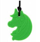  Logopédiai Rágóka, unikornis, kék, XXT (kemény) (gryzak logopedyczny wisiorek)