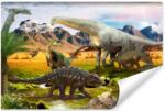 Muralo Gyerek fotótapéta, dinoszauruszok, 3D folyó, 135×90cm, flizelin (MF_2398_VE135-90)