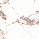 BIEN Gresie rectificata tip marmura, Helios 60x60 cm, alb, maro, finisaj lucios (8684430016088)