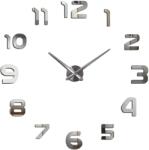HARAHU Ceas de perete autocolant MB-39162 - Argintiu KP39162