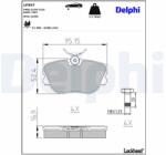 DELPHI set placute frana, frana disc DELPHI LP597 (LP597)