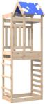 vidaXL Игрална кула Кафяво 85 x 52, 5 x 239 см Солидно борово дърво (3417196)