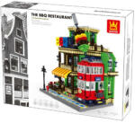 WANGE 6313 BBQ Étterem Építőjáték - Párizs, 1922 db