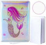 Lean A5 Füzet Holografikus Sellő Motívummal, 80 Lapos, Fehér (21665)