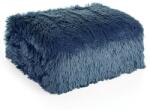 Eurofirany Tifany szőrme hatású karosszék takaró Gránátkék 70x160 cm (HS438727)