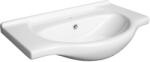Defra Roberto mosdótál 75x48 cm félkör alakú beépíthető fehér 1523 (1523)