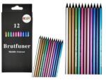 leantoys Szett 12 db fémes színes ceruza, karvalyak, többszínű, 21x9x1cm