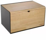 Klausberg Premium kenyértartó - rozsdamentes acél / tölgy (KB-7386)