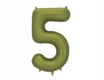 Party Deco Fólia lufi, Size 5, 86cm, olívazöld