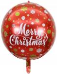 Jix Fólia Lufi Gömb Merry Christmas, karácsonyi, hélium, 55CM átmérő