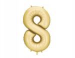 Party Deco Fólia lufi ''8'', 86cm, arany
