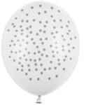 Belbal Lufik, 30cm, Pöttyös, Pasztell Pure White, 6db