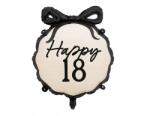 Party Deco Fólia lufi Happy ''18'', 47, 5×45cm, kerek mix, 18. Születésnap