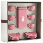 Danesi La Forma ajándékcsomag - Dark's Cassette Kava 250g + 6 eszpresszó csésze és 6 csészealj - rózsaszín