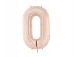 Party Deco Fólia lufi "0", 72cm, c. bézs
