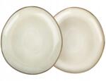 Ernesto lapostányér szett, 26×24, 5cm, bézs, kőedény, 2 db (415638_2201)