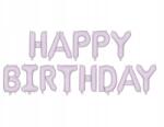 Party Deco Happy Birthday Fólia lufi, Size 340×35cm, lila