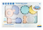 Canpol Babies Canpol babák Első csörgőkészlet fogszabályzóval PASTEL