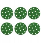 PartyPal Karácsonyi poháralátét, zöld, csillag mintás, 6db (6665571104386)
