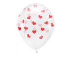Party Deco Lufik Eco, Size 33cm, Szívek, Crystal Clear, Valentin Nap