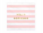PartyDeco Yummy szalvéta, Hello Gorgeous, 33×33cm, 20db