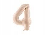 Party Deco Fólia lufi "4", c. bézs, 72cm