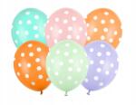 Party Deco Lufik, 30cm, pöttyös, mix, 6db