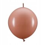 Party Deco Lufik, piszkos rózsaszín, 33cm, összekötővel, 20db