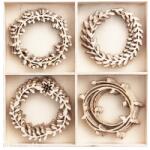 DP Craft Fa dísz készlet / 20 részes (Fa dísz készlet)