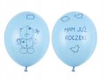 Party Deco Lufik Maci, 30cm, P. Baby Blue, 6 db
