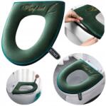  Párna Melegítő Wc-ülőke, zöld, pamut, akril, elasztán, 44×38cm (Pokrowiec na WC zielony)