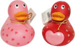 Puckator Szivecskés gumikacsák, fürdőjáték, 8x9x9cm, Amore, 2 féle (PCT-TY1063) - mesescuccok