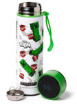 Puckator Minecraft mintás rozsdamentes acél thermo palack, digitális hőmérővel, 450 ml, Minecraft Creeper & TNT (PCT-BOT240)