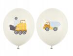 Party Deco Lufik 30cm, Építőipari járművek, mix (50 db)