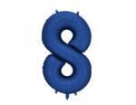 Party Deco Fólia lufi "8", 86cm, sötétkék