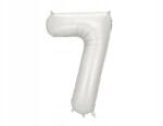 Party Deco Fólia lufi "7", Size 86cm, ezüst színben