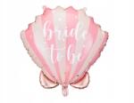 Party Deco Fólia lufi, Kagyló Bride to be, 52×50cm, mix színek