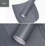  Autófólia, karbon mintás, 3D szürke, 30cm széles