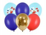 Party Deco Lufik 30cm, Repülőgép, mix, 6db