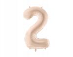 Party Deco Fólia lufi, Size 72cm, c. bézs
