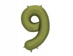 Party Deco Fólia lufi 9, 86cm, olívazöld