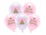 Party Deco Eco Lufik, 33cm, Boldog születésnapot, mix (5db)