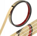  Öntapadó léc, arany, acél, 500×2cm, dekoratív, rugalmas (Listwa samoprzylepna złota stal szczotkowana)