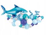 Party Deco Léggömb girland Cápa, kék, 150×95cm, lufik, fólia lufi